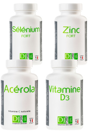 Pack immunité Djform - Acérola, Vitamine D, Sélénium et Zinc