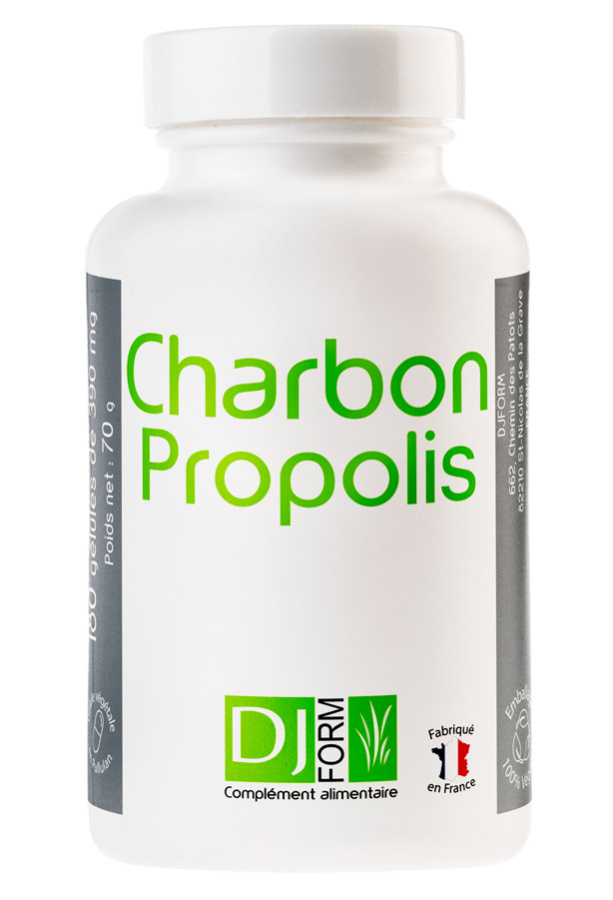 Complément alimentaire Charbon Végétal Activé et Propolis pour digestion et détox - Djform