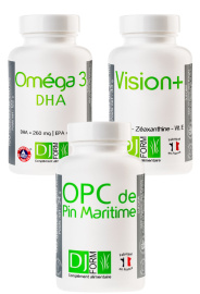 Pack Vision Plus + OPC + Omega 3 DHA pour la vision