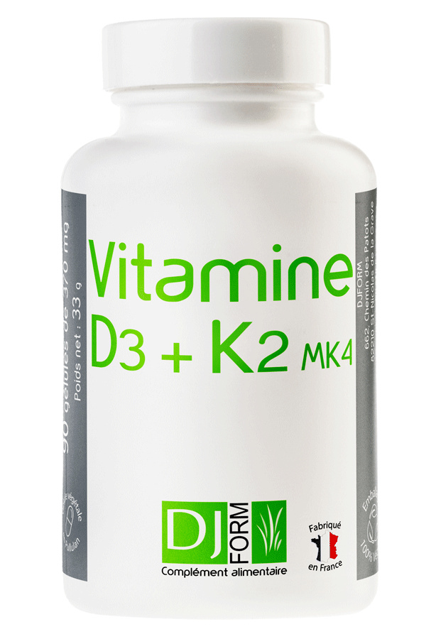 Vitamine D3 K2 90 gélules Djform